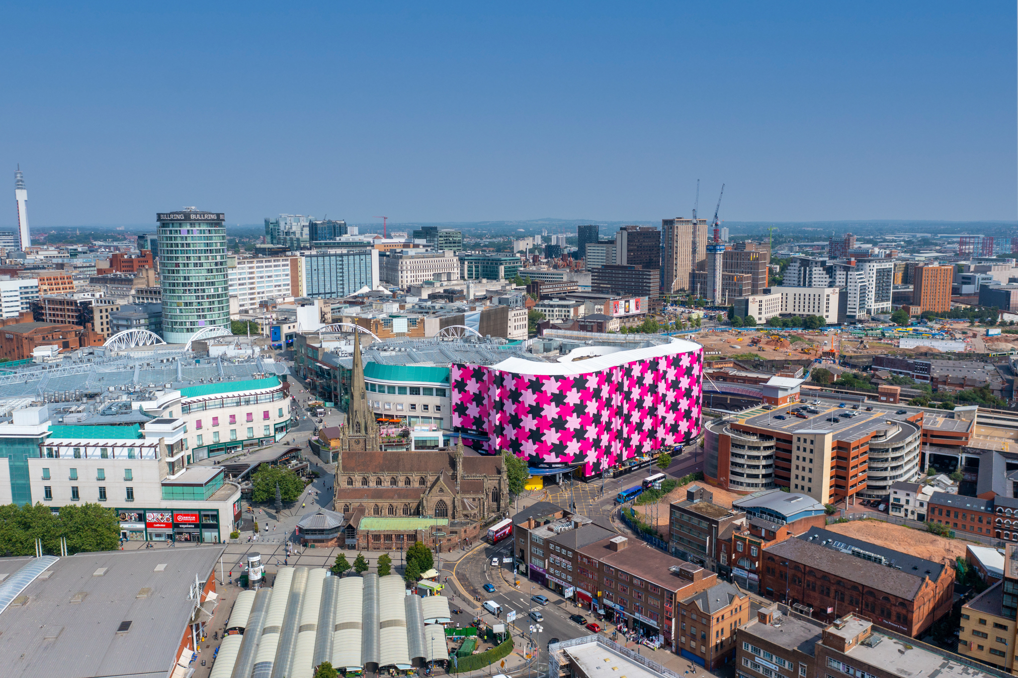 Aerial photography of the Bullring Birmingham 5